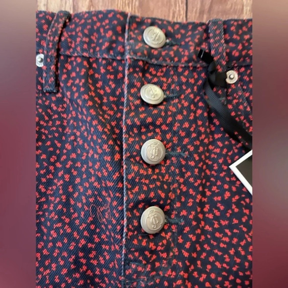 Juicy Couture Laurel Ditsy Printed Denim Shorts - Picture 5 of 13